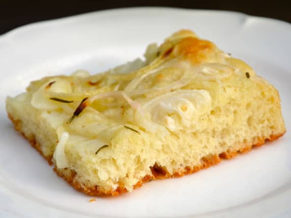 Foccacia oignons et romarin
