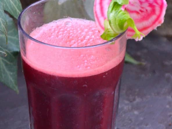Jus de légumes carotte, betterave, céleri