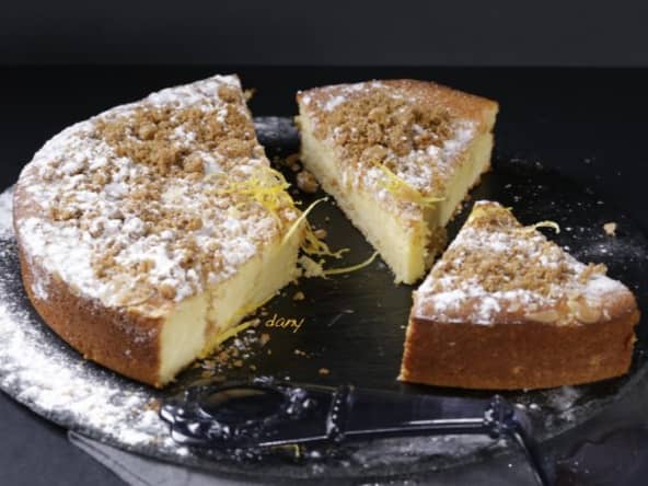 Gâteau citron ricotta et speculoos