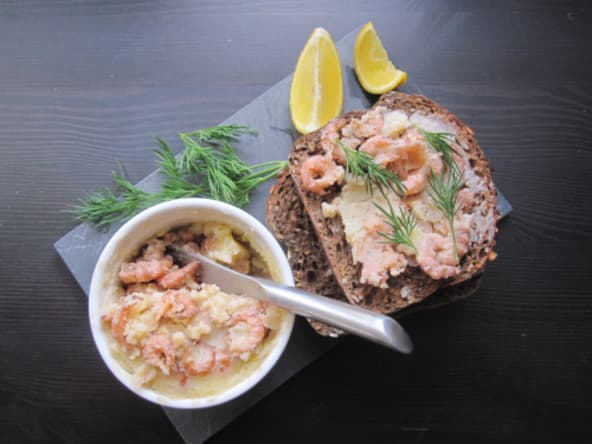 Potted Shrimps ou beurre de crevettes grises