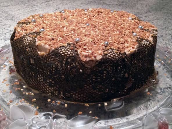 Layer cake rhum amandes