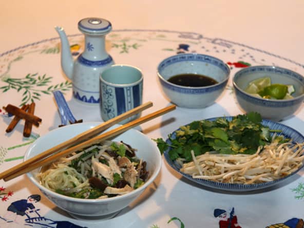 Phở gà, soupe vietnamienne au poulet