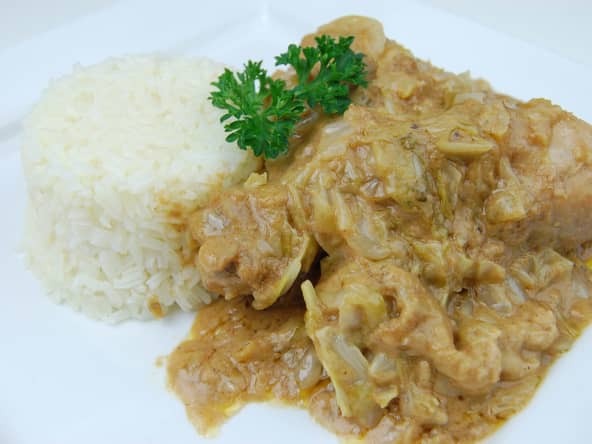 Mafé au chou et poulet