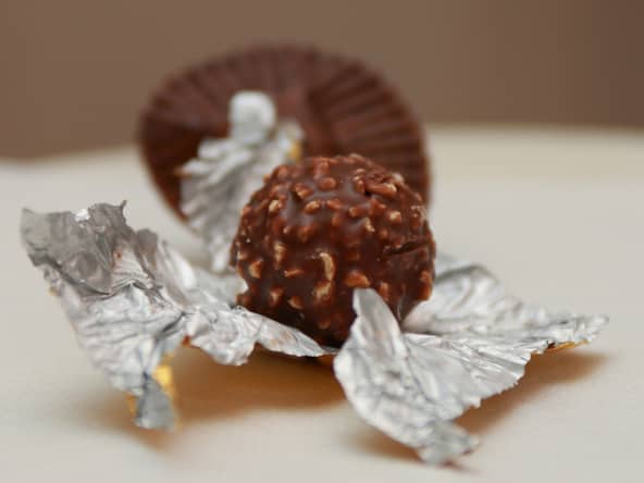 Rocher Ferrero déballé