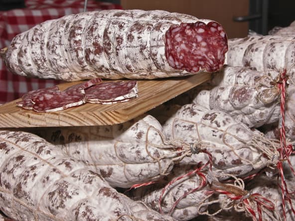 Étal de saucissons