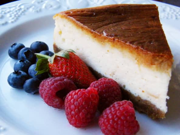 Cheesecake et fruits rouges