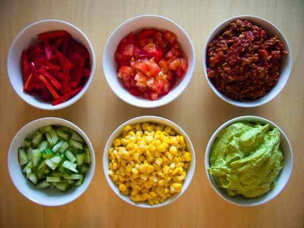 Ingrédients de la cuisine tex mex