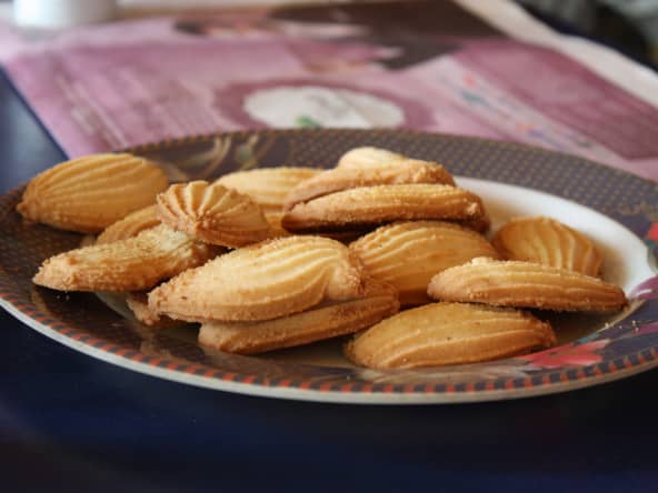Biscuits sur assiette