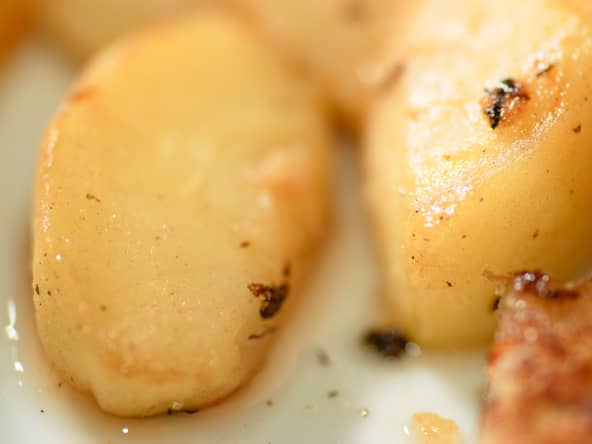 Pommes caramélisées et sirop d'érable