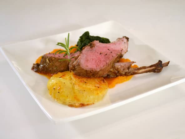 Côtes d'agneau, cuisson parfaitement rosée