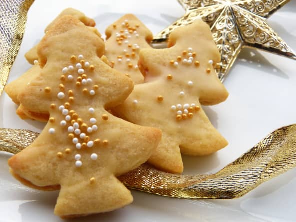 Biscuit de noël en forme de sapin