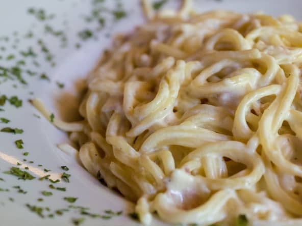 Pâtes à la sauce crémeuse