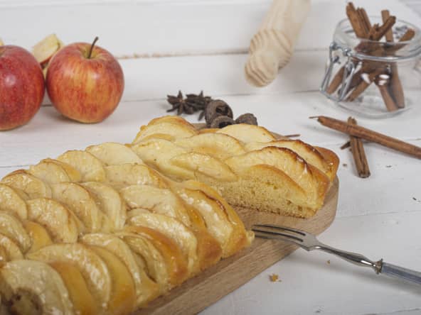 Tarte briochée aux pommes