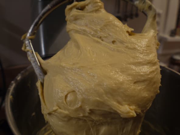 Pâte à brioche pétrie