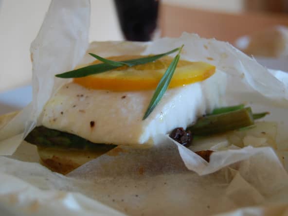 Papillote de flétan