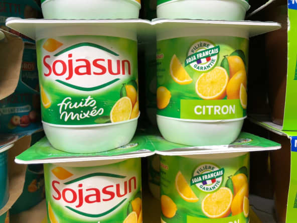 Yaourts au citron Sojasun