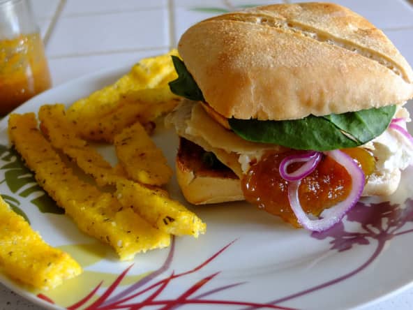 Burger de patates douces et tofu