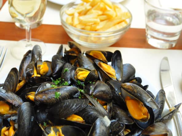 Les moules frites