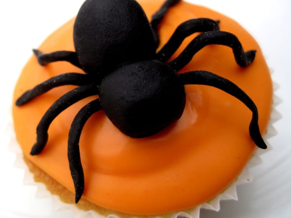 Cupcake araignée pour Halloween