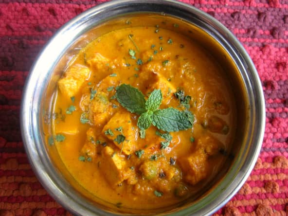 Curry dans un bol