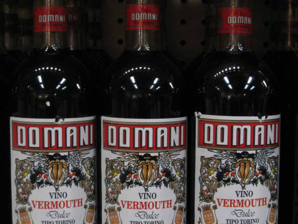 Bouteilles de vermouth italien