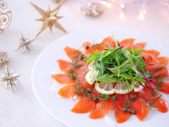 Gravlax de saumon