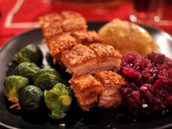 Plat de noël typique norvégien