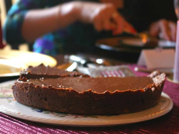 Tarte au chocolat vegan