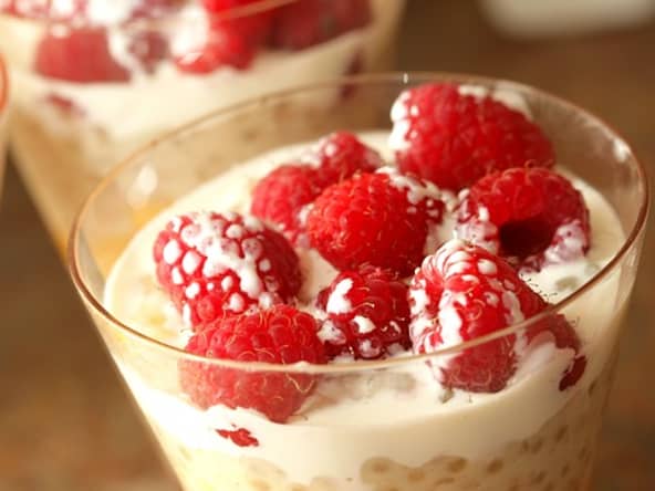 Parfait aux framboises
