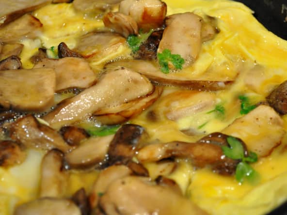 Omelette aux cèpes