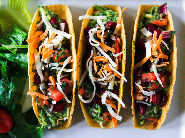 Tacos mexicains végétariens