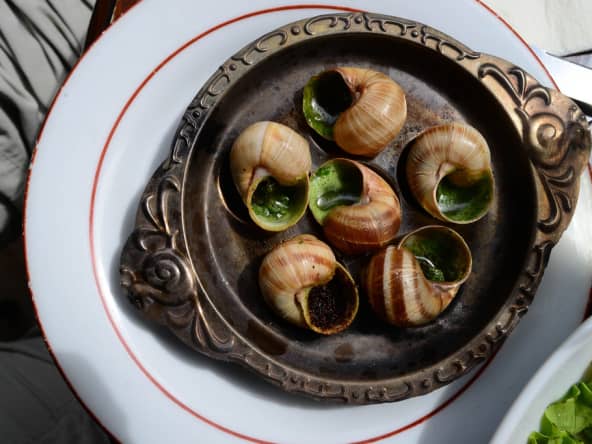 Escargots au beurre d'ail
