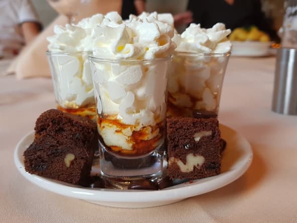 Dessert chocolat crème fouettée