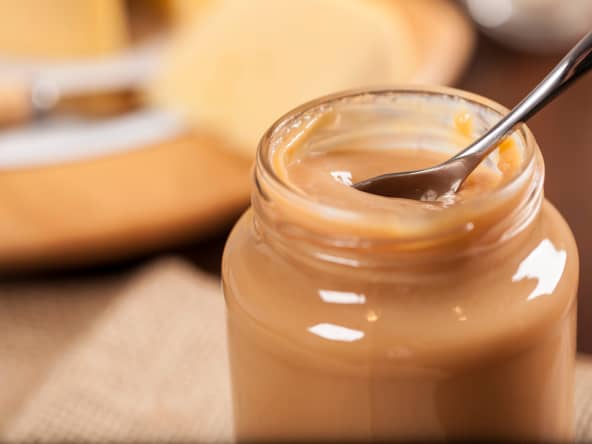 Pot de confiture de lait