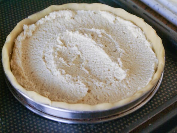 Fond de tarte et crème d'amande