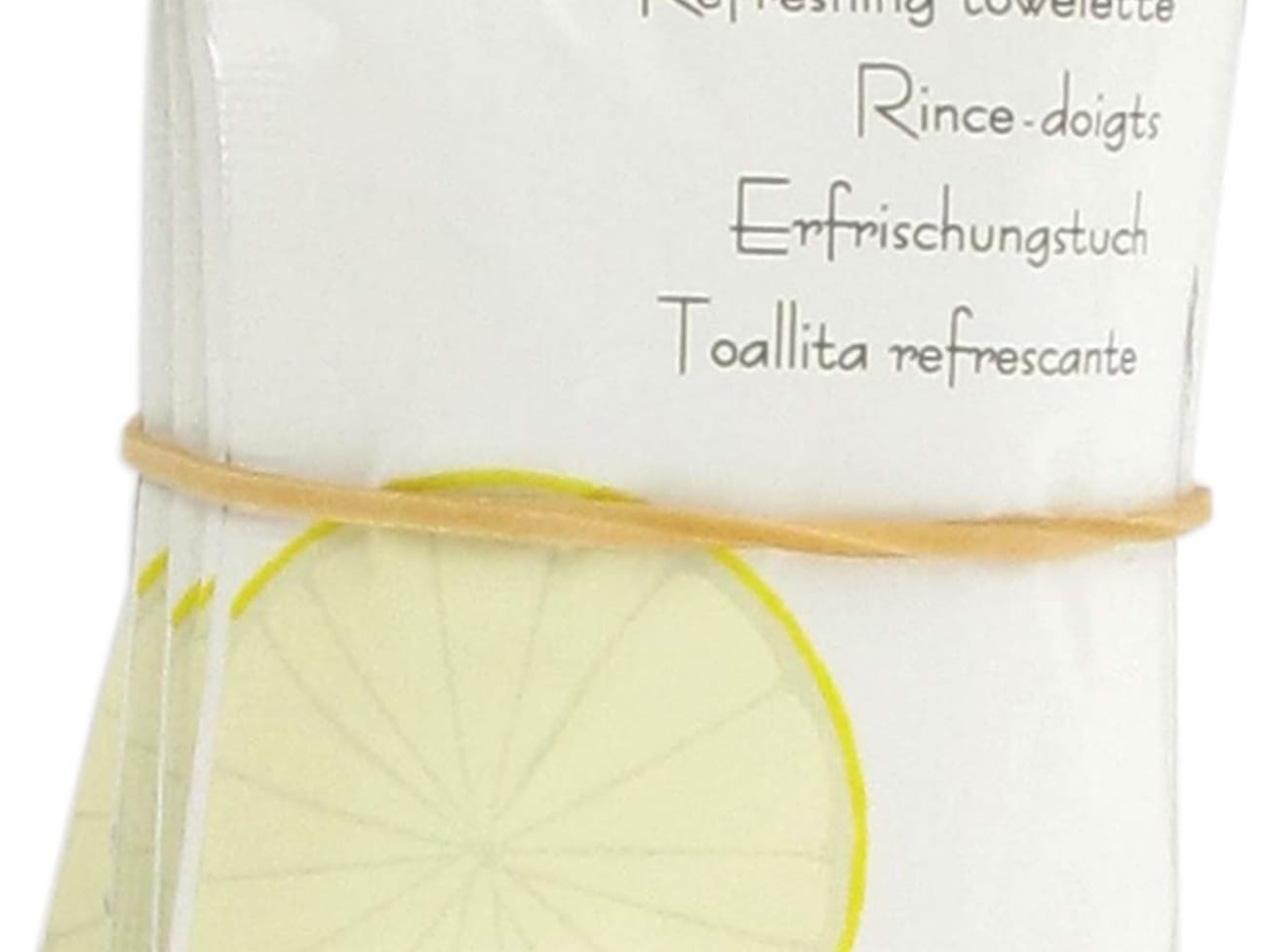 Sachets de lingettes rince doigts senteur citron