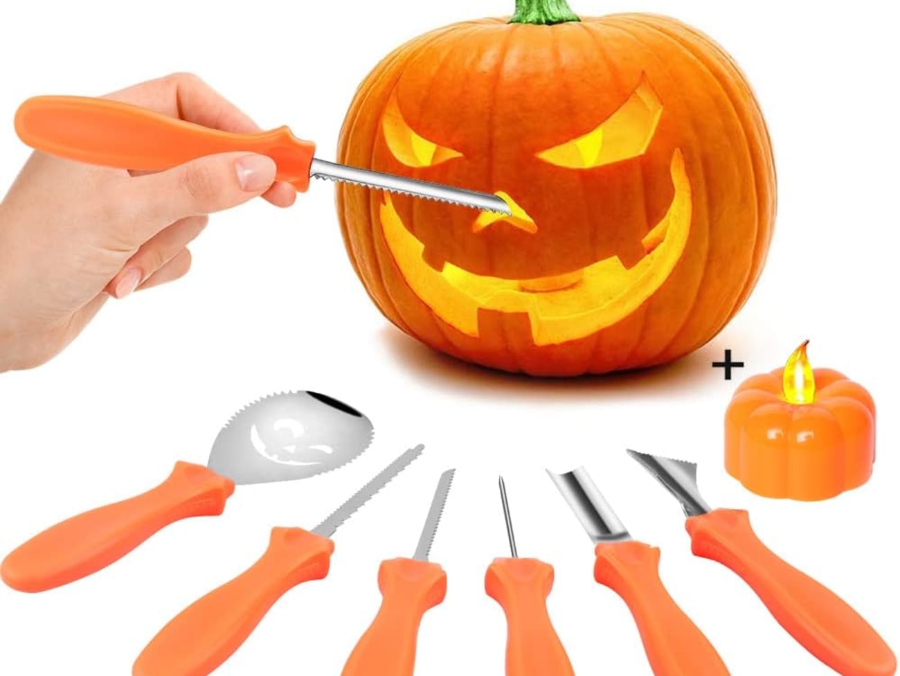 Kit d'outils pour sculpter une citrouille pour Halloween