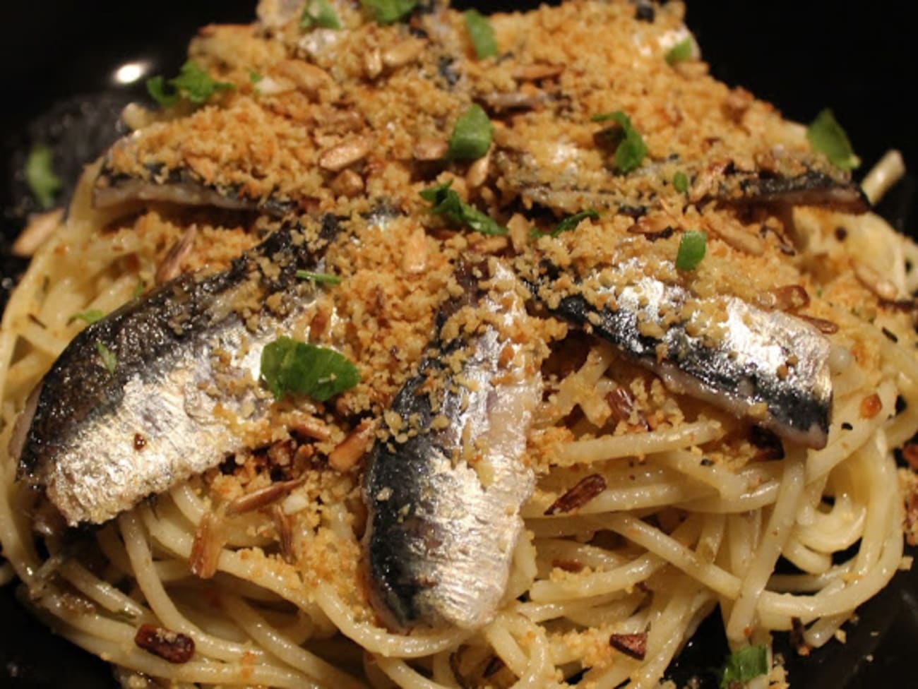Spaghetti Aux Sardines à La Sicilienne