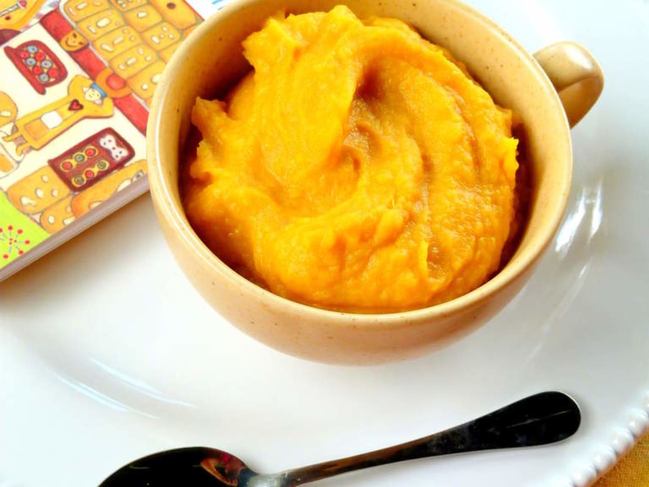 Pour bébé, une purée de patates douces et potiron : recette Purée de