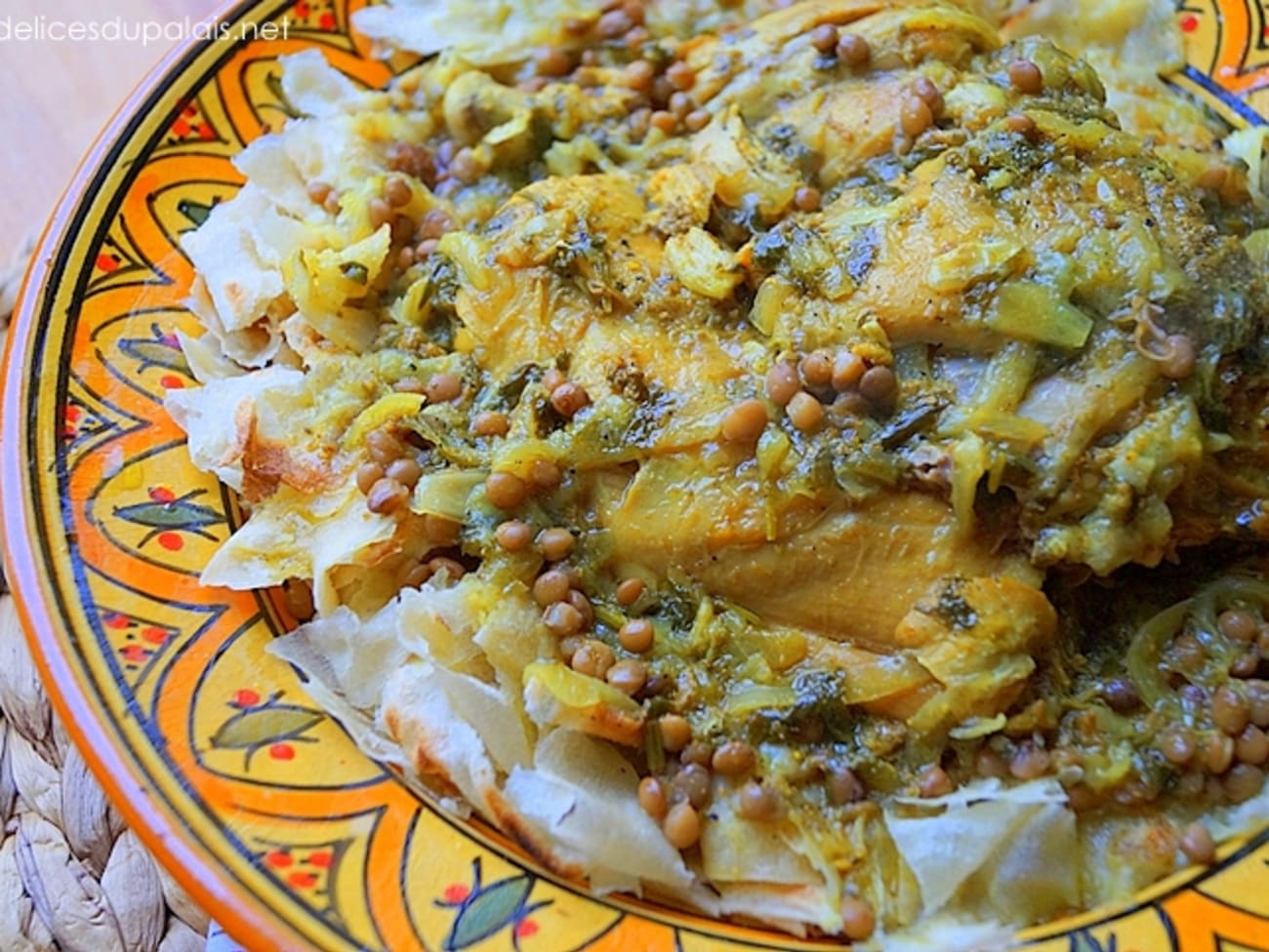 Turkey Rfissa Rfissa marocaine traditionnelle au poulet : recette Rfissa au poulet ...