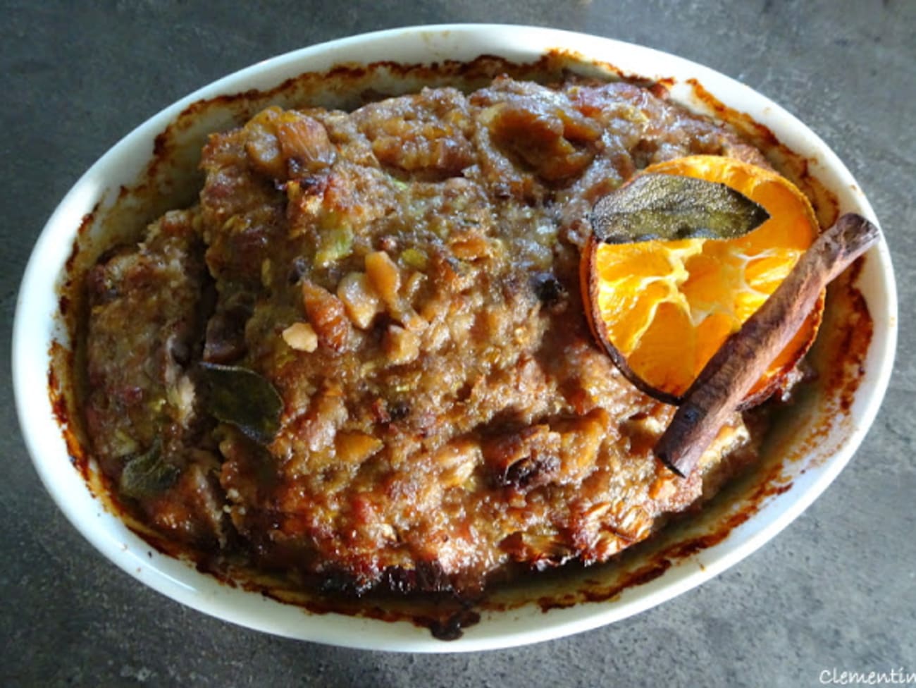 Farce à la clémentine pour volaille (chapon, dinde ou poulet