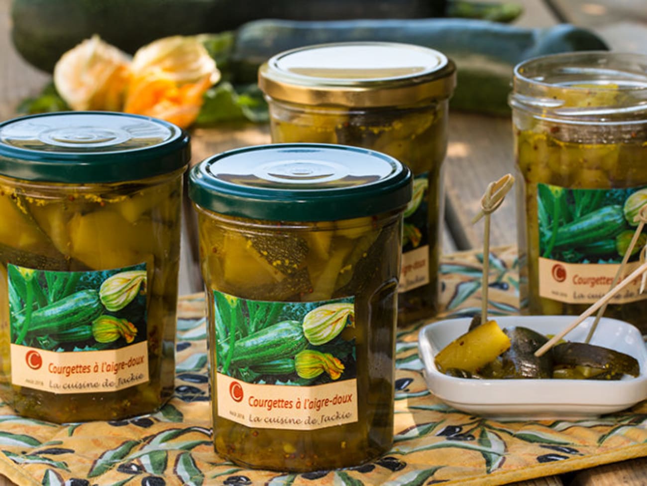 Courgettes à l'aigre-doux (vinaigre, curry, moutarde...) : recette