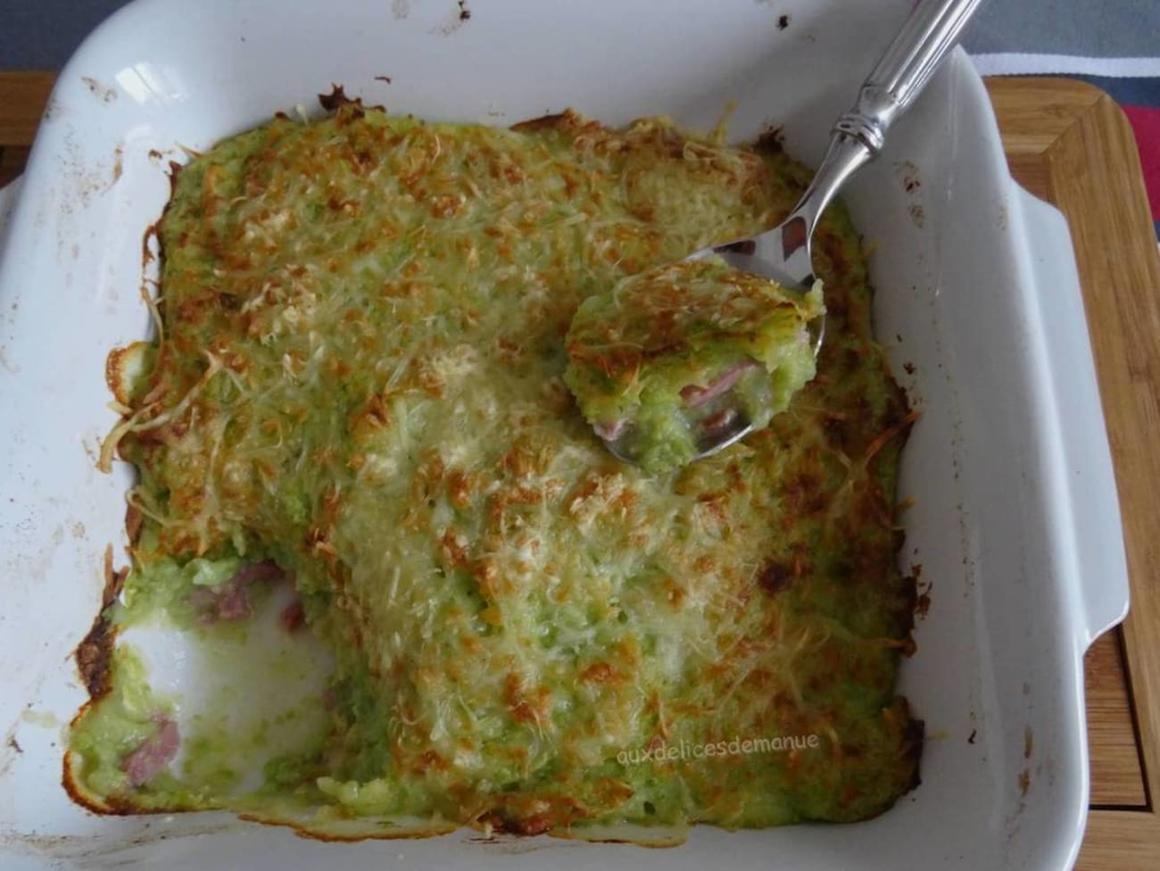 Purée de petits-pois et pommes de terre au bacon : recette Purée de