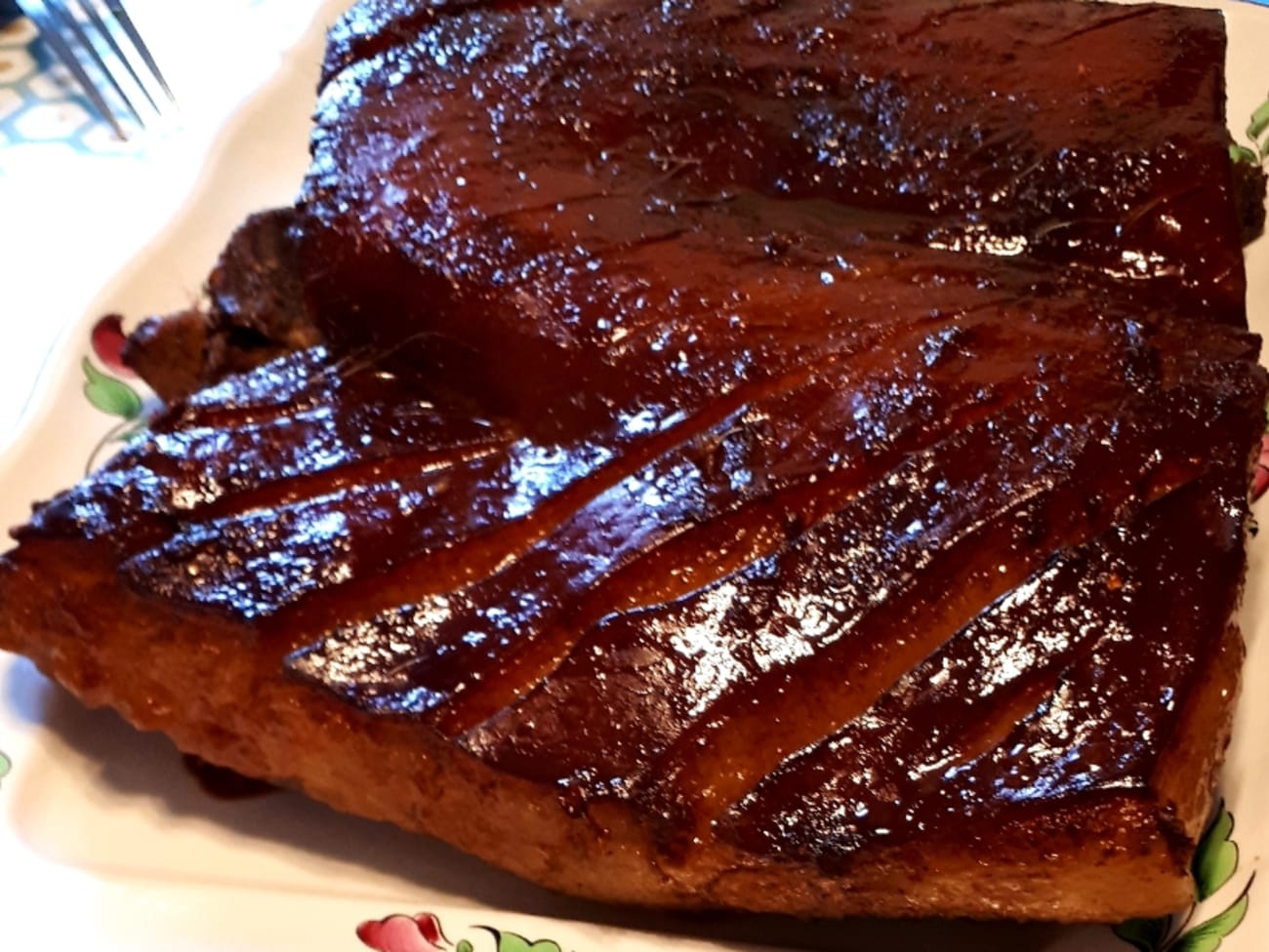 Poitrine de porc laquée à l