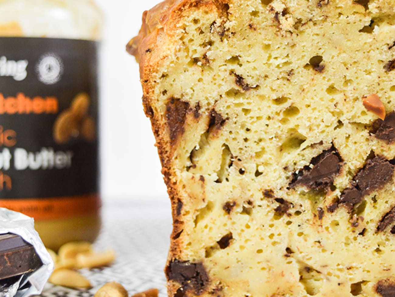 Cake healthy au beurre de cacahuète et chocolat : recette Cake healthy