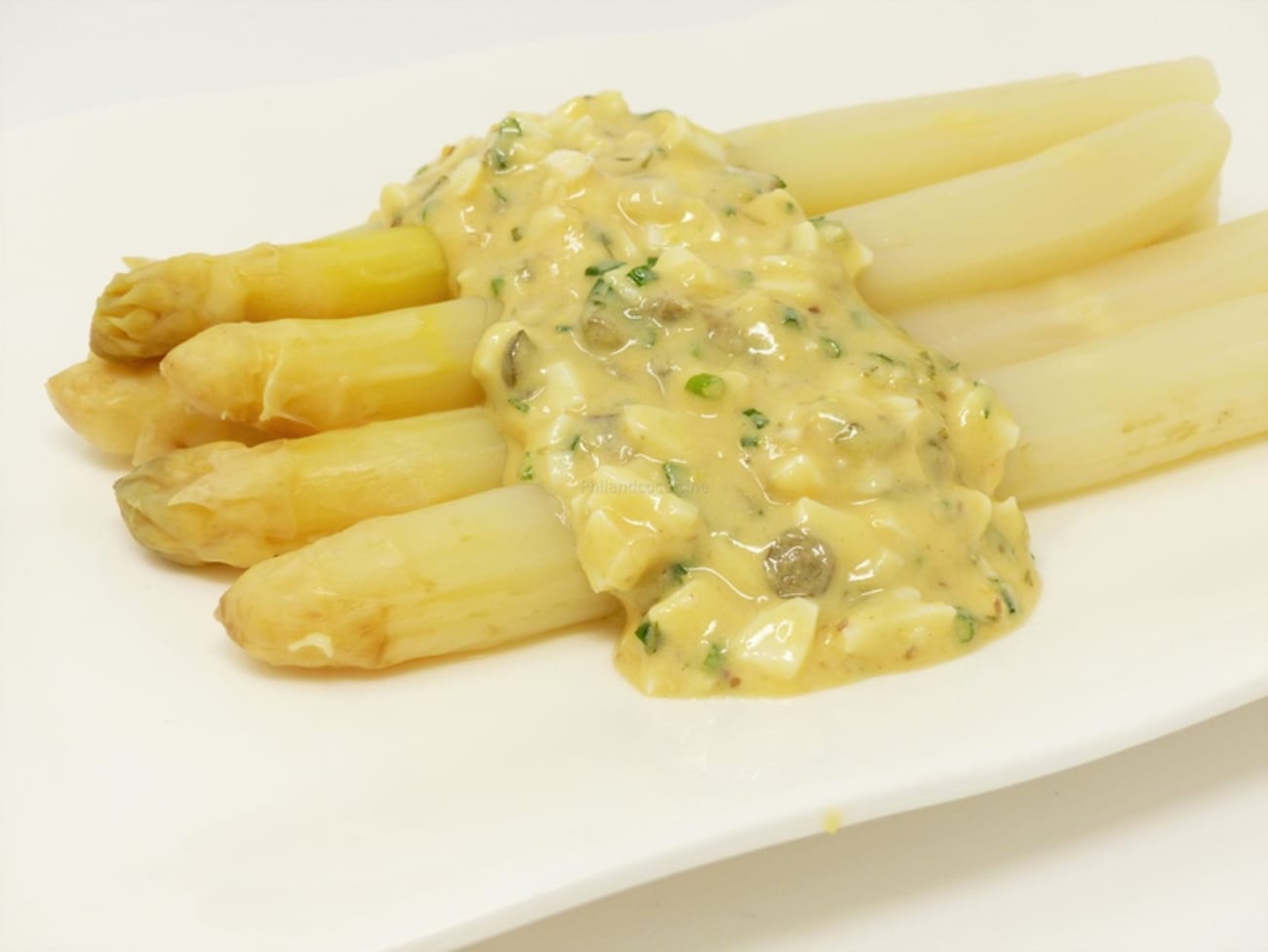Asperges blanches sauce gribiche Recette par PHILANDCOCUISINE