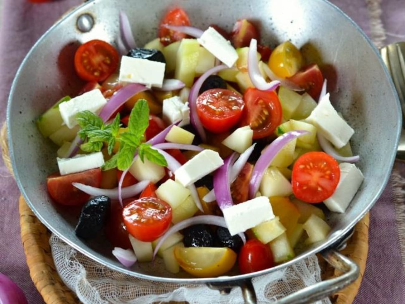 Salade à la grecque - Recette par Tangerine Zest