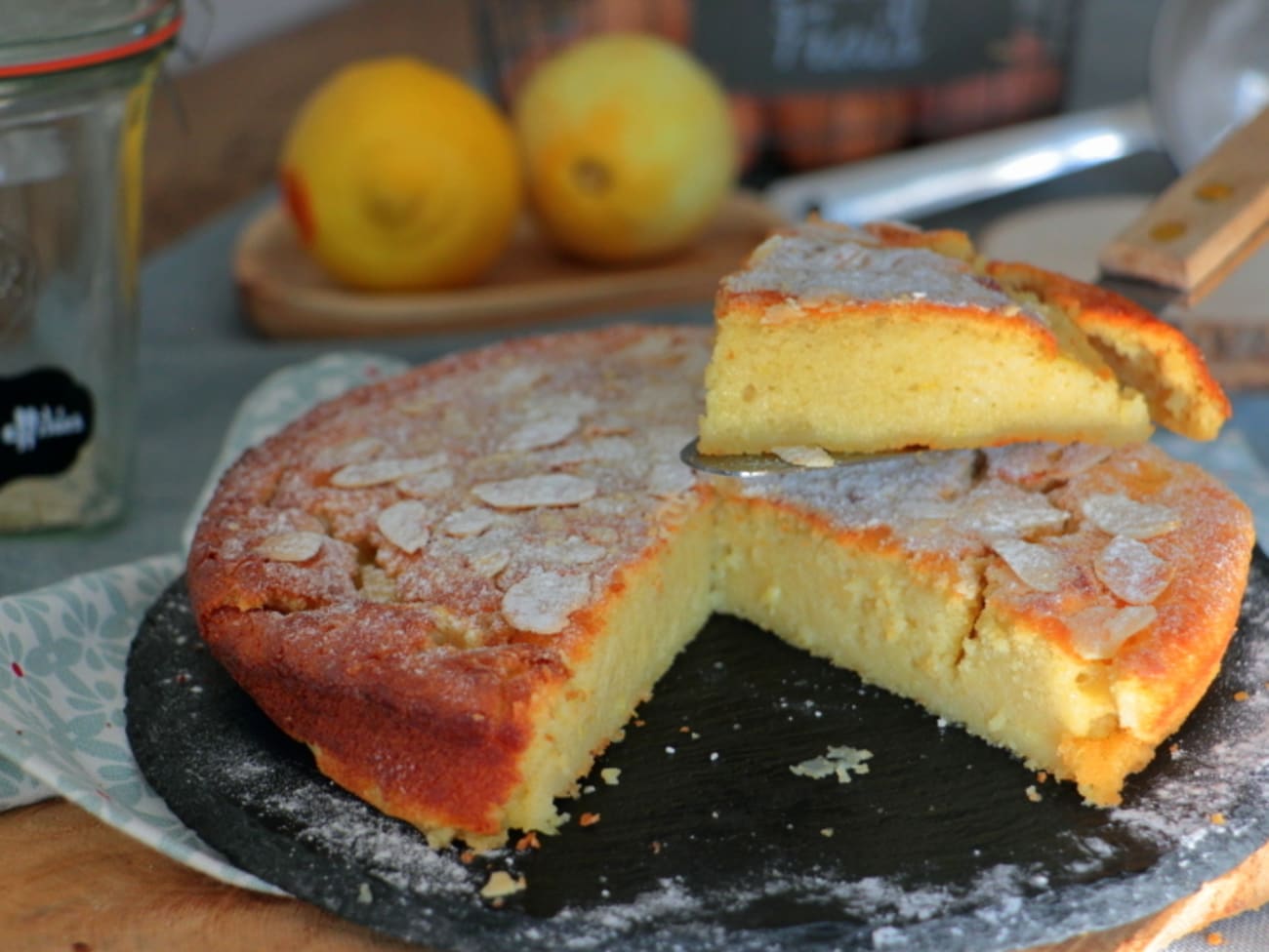 Gâteau fondant citron et ricotta : recette Gâteau fondant citron et ricotta
