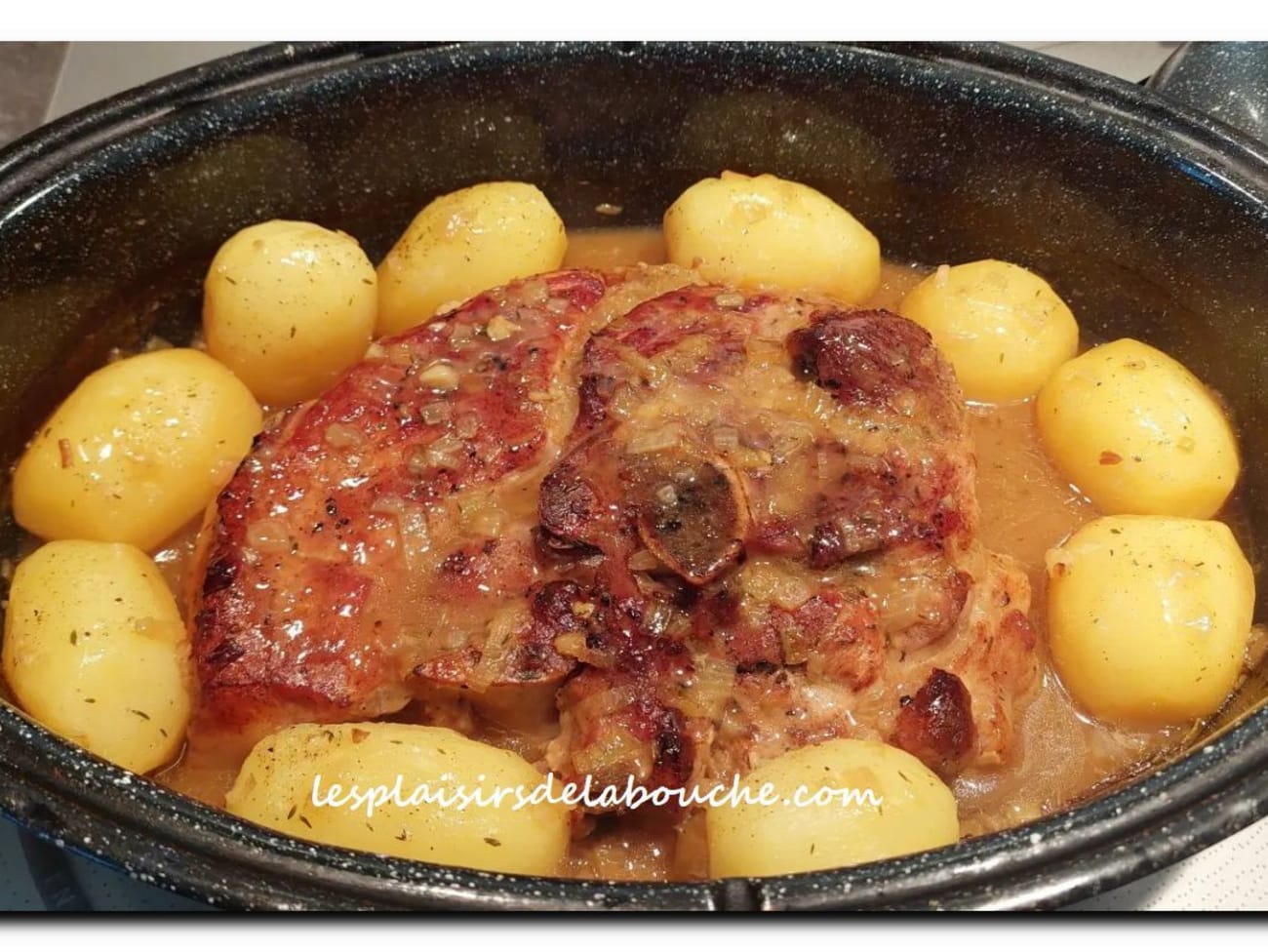 Rouelle de porc confite à la cocotte américaine (roaster ou warmcook ou