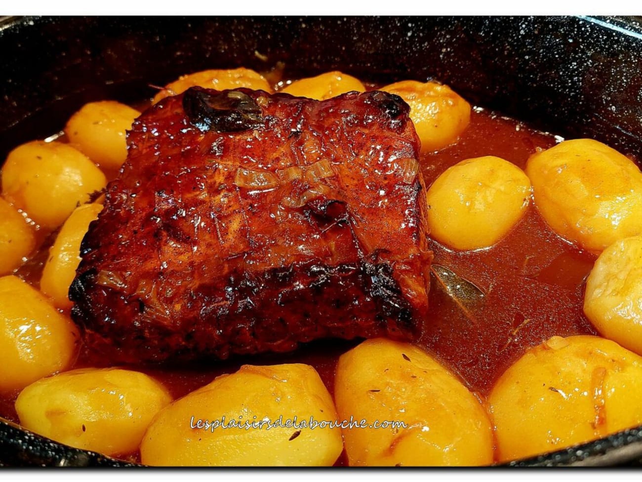 Rôti de porc à la cocotte (cocote américaine Roaster ou warmcook ou